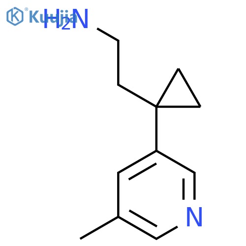 2-1-(5-methylpyridin-3-yl)cyclopropylethan-1-amine structure