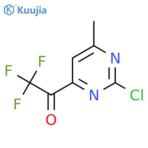 1-(2-chloro-6-methylpyrimidin-4-yl)-2,2,2-trifluoroethan-1-one structure