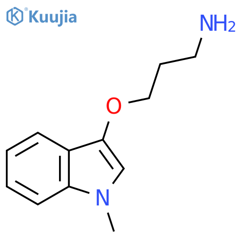 3-(1-methyl-1H-indol-3-yl)oxypropan-1-amine structure