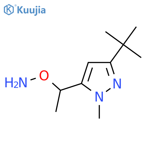 O-1-(3-tert-butyl-1-methyl-1H-pyrazol-5-yl)ethylhydroxylamine structure