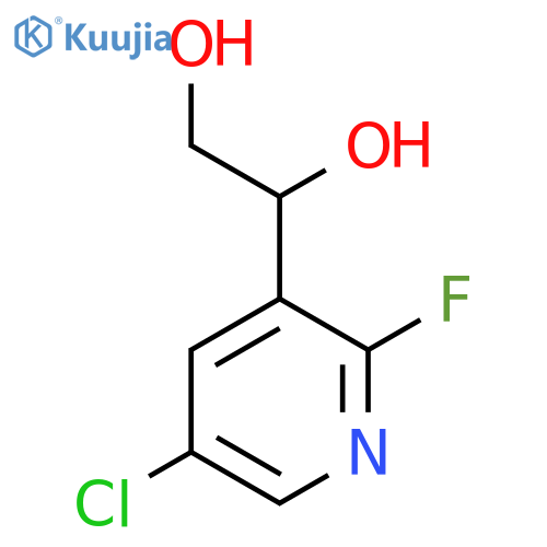 1-(5-Chloro-2-fluoropyridin-3-yl)ethane-1,2-diol structure