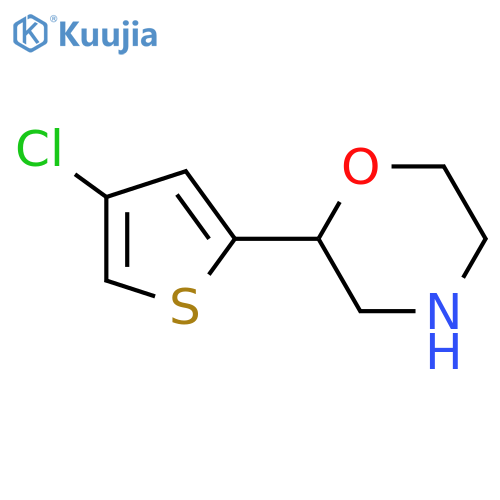 2-(4-chlorothiophen-2-yl)morpholine structure