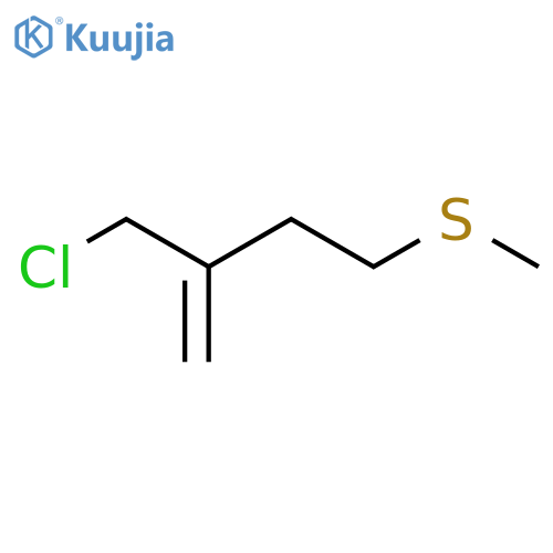 2-(chloromethyl)-4-(methylsulfanyl)but-1-ene structure