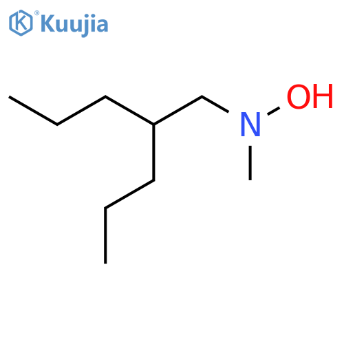N-methyl-N-(2-propylpentyl)hydroxylamine structure