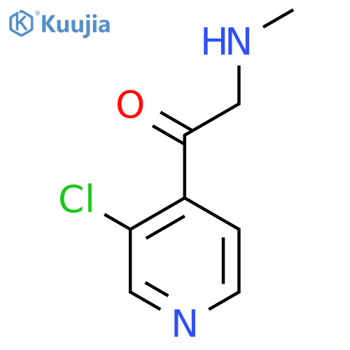 1-(3-chloropyridin-4-yl)-2-(methylamino)ethan-1-one structure