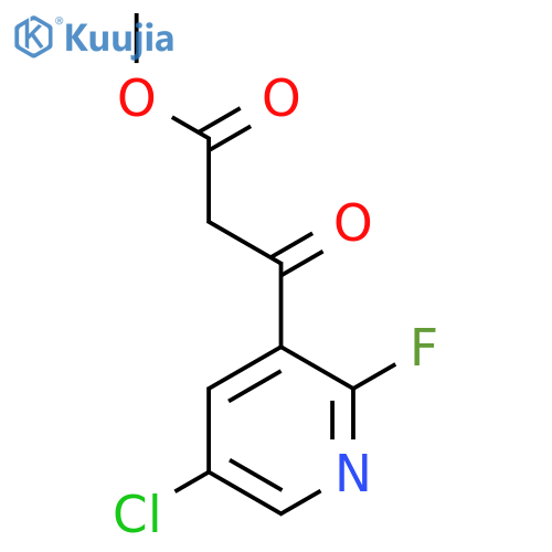 methyl 3-(5-chloro-2-fluoropyridin-3-yl)-3-oxopropanoate structure