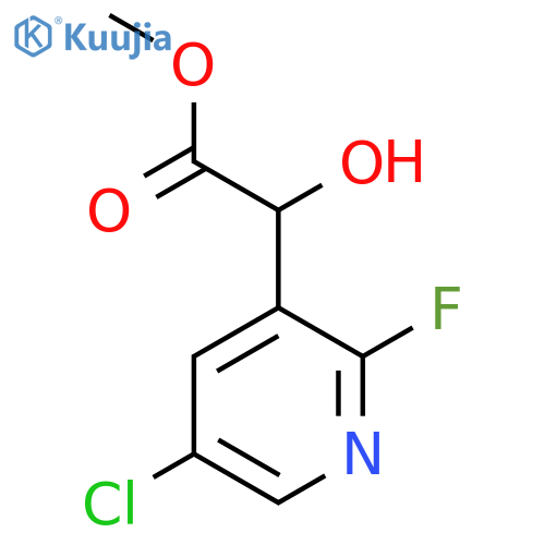 methyl 2-(5-chloro-2-fluoropyridin-3-yl)-2-hydroxyacetate structure