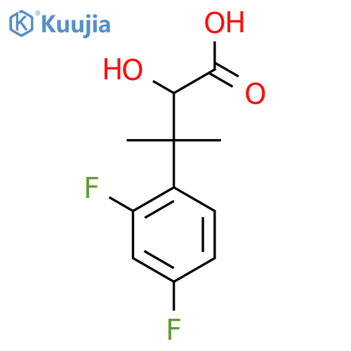 3-(2,4-Difluorophenyl)-2-hydroxy-3-methylbutanoic acid structure