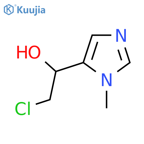 2-chloro-1-(1-methyl-1H-imidazol-5-yl)ethan-1-ol structure