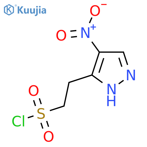 2-(4-nitro-1H-pyrazol-3-yl)ethane-1-sulfonyl chloride structure