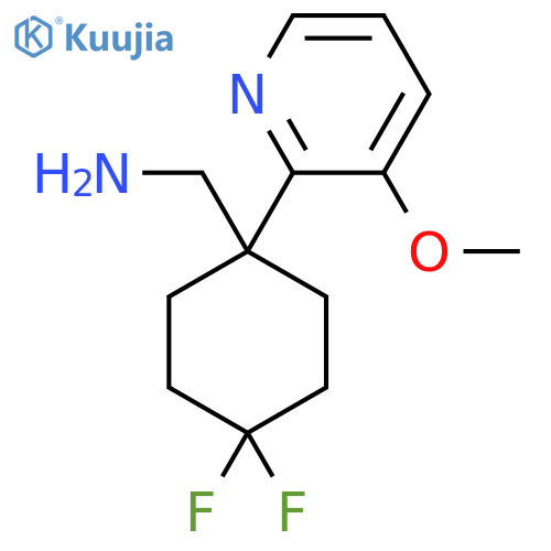 4,4-difluoro-1-(3-methoxypyridin-2-yl)cyclohexylmethanamine structure