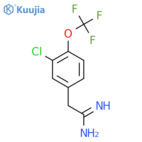 2-3-chloro-4-(trifluoromethoxy)phenylethanimidamide structure