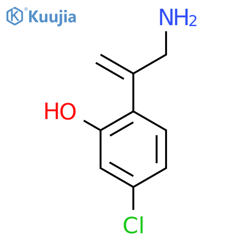 2-(3-aminoprop-1-en-2-yl)-5-chlorophenol structure