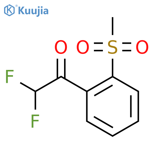 2,2-difluoro-1-(2-methanesulfonylphenyl)ethan-1-one structure