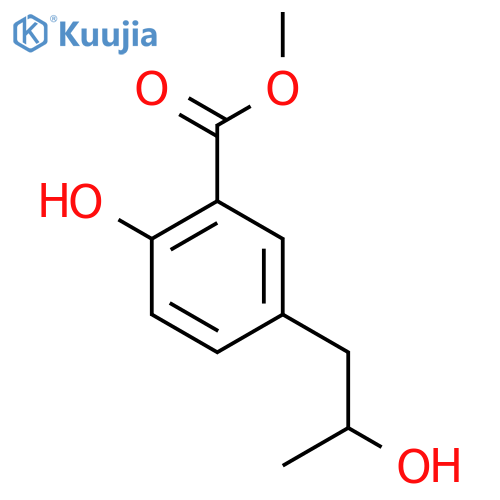 methyl 2-hydroxy-5-(2-hydroxypropyl)benzoate structure