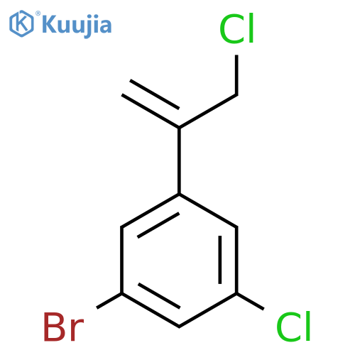 1-bromo-3-chloro-5-(3-chloroprop-1-en-2-yl)benzene structure