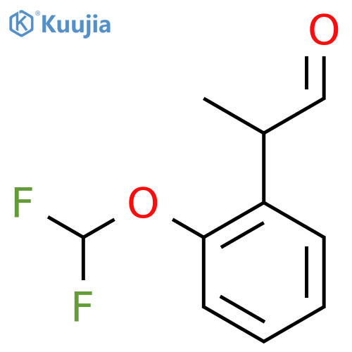 2-2-(difluoromethoxy)phenylpropanal structure