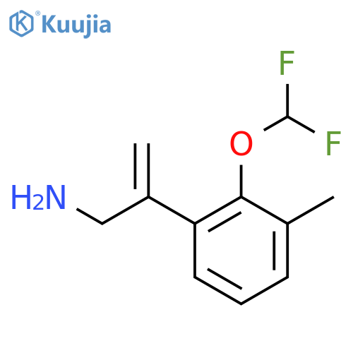 2-2-(difluoromethoxy)-3-methylphenylprop-2-en-1-amine structure