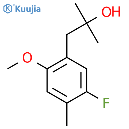 1-(5-fluoro-2-methoxy-4-methylphenyl)-2-methylpropan-2-ol structure
