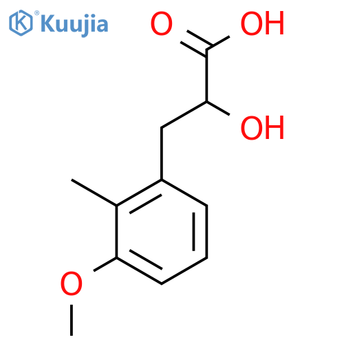 2-hydroxy-3-(3-methoxy-2-methylphenyl)propanoic acid structure