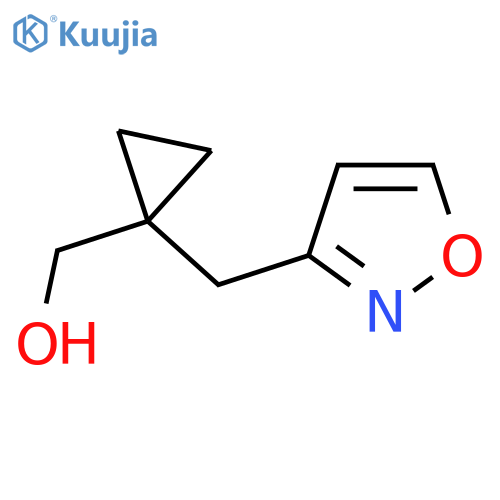 {1-(1,2-oxazol-3-yl)methylcyclopropyl}methanol structure