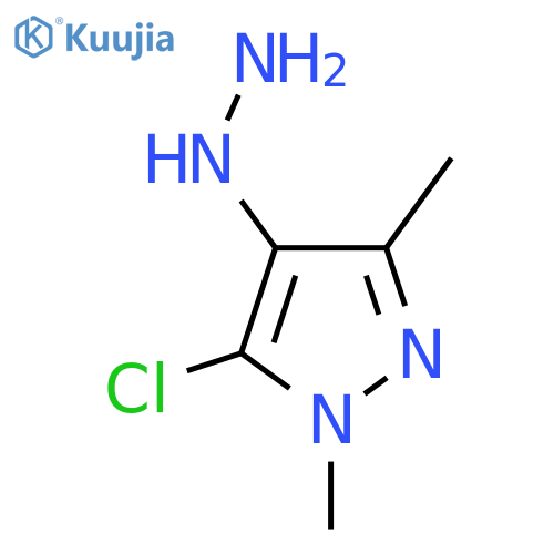 5-chloro-4-hydrazinyl-1,3-dimethyl-1H-pyrazole structure