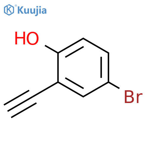 4-bromo-2-ethynylphenol structure
