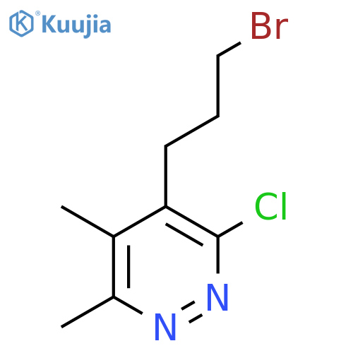 4-(3-bromopropyl)-3-chloro-5,6-dimethylpyridazine structure