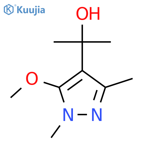 2-(5-methoxy-1,3-dimethyl-1H-pyrazol-4-yl)propan-2-ol structure
