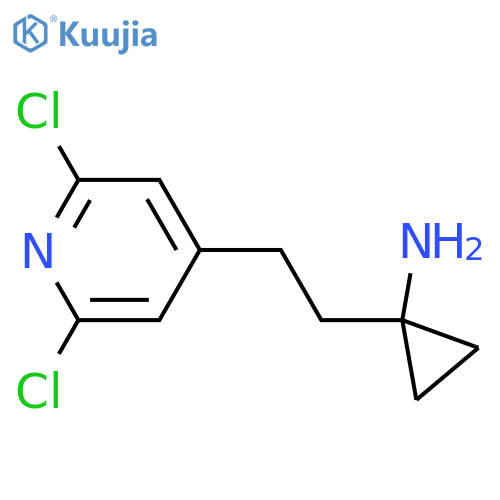 1-2-(2,6-dichloropyridin-4-yl)ethylcyclopropan-1-amine structure