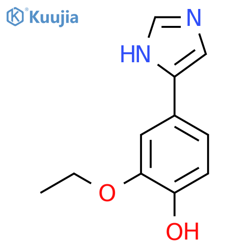 2-ethoxy-4-(1H-imidazol-4-yl)phenol structure