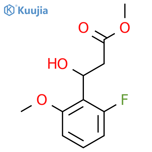 methyl 3-(2-fluoro-6-methoxyphenyl)-3-hydroxypropanoate structure