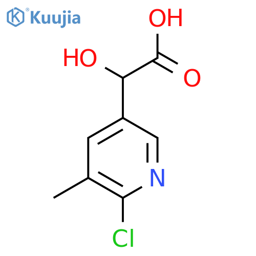 2-(6-chloro-5-methylpyridin-3-yl)-2-hydroxyacetic acid structure