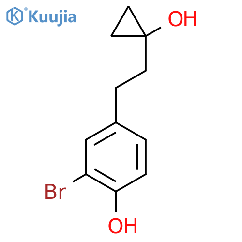 2-bromo-4-2-(1-hydroxycyclopropyl)ethylphenol structure