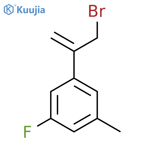 1-(3-bromoprop-1-en-2-yl)-3-fluoro-5-methylbenzene structure