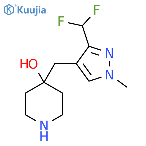 4-{3-(difluoromethyl)-1-methyl-1H-pyrazol-4-ylmethyl}piperidin-4-ol structure