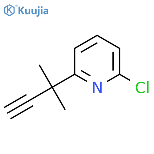2-chloro-6-(2-methylbut-3-yn-2-yl)pyridine structure
