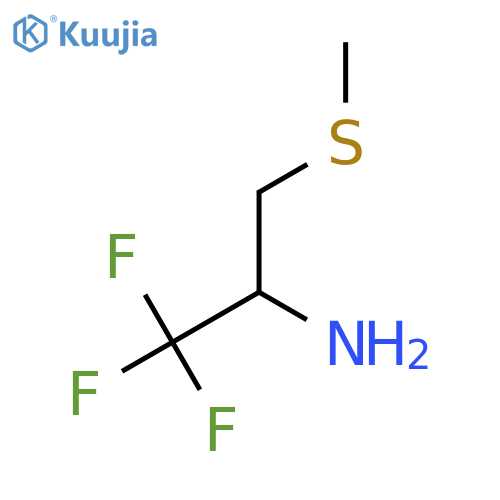 1,1,1-trifluoro-3-(methylsulfanyl)propan-2-amine structure