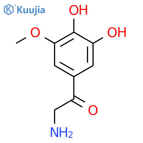 2-amino-1-(3,4-dihydroxy-5-methoxyphenyl)ethan-1-one structure
