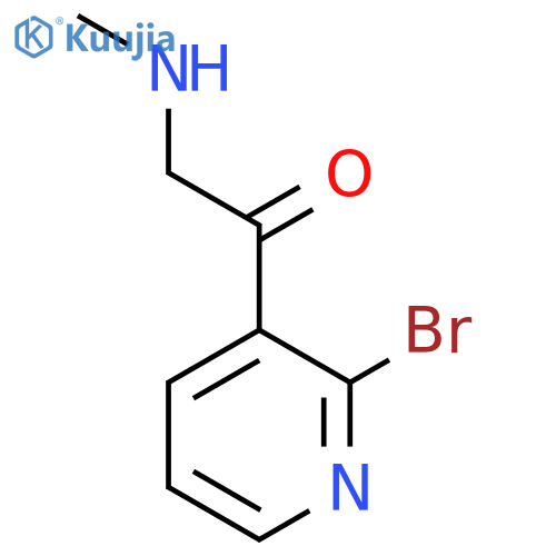 1-(2-bromopyridin-3-yl)-2-(methylamino)ethan-1-one structure