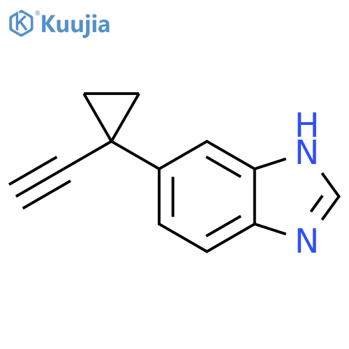 5-(1-ethynylcyclopropyl)-1H-1,3-benzodiazole structure
