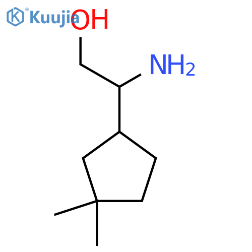 2-amino-2-(3,3-dimethylcyclopentyl)ethan-1-ol structure