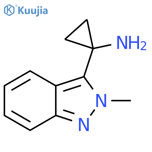 1-(2-methyl-2H-indazol-3-yl)cyclopropan-1-amine structure