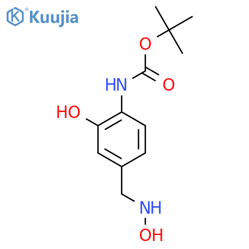 tert-butyl N-{2-hydroxy-4-(hydroxyamino)methylphenyl}carbamate structure