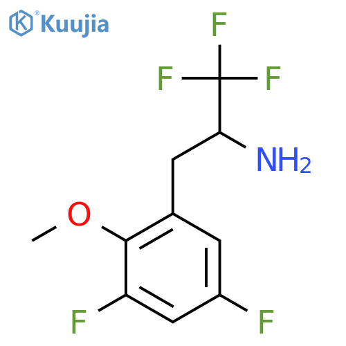 3-(3,5-difluoro-2-methoxyphenyl)-1,1,1-trifluoropropan-2-amine structure