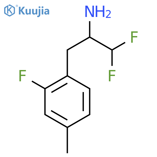 1,1-difluoro-3-(2-fluoro-4-methylphenyl)propan-2-amine structure