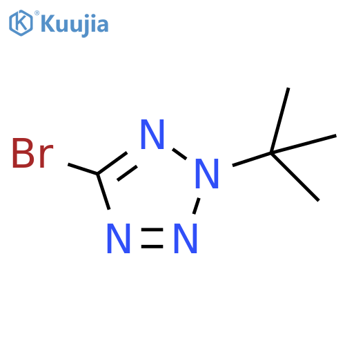 5-bromo-2-tert-butyl-2H-1,2,3,4-tetrazole structure
