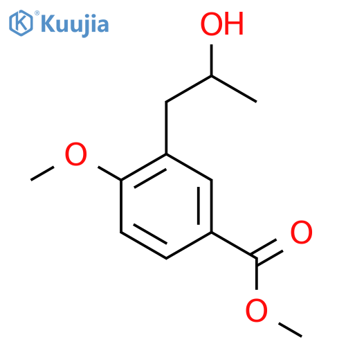 methyl 3-(2-hydroxypropyl)-4-methoxybenzoate structure