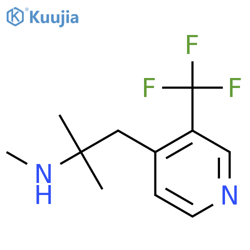 methyl({2-methyl-1-3-(trifluoromethyl)pyridin-4-ylpropan-2-yl})amine structure