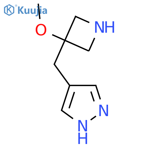 4-(3-methoxyazetidin-3-yl)methyl-1H-pyrazole structure